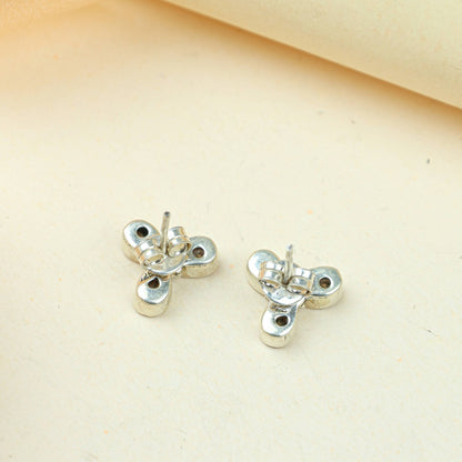 Ayushi Clover Stud Earrings | 925 silver
