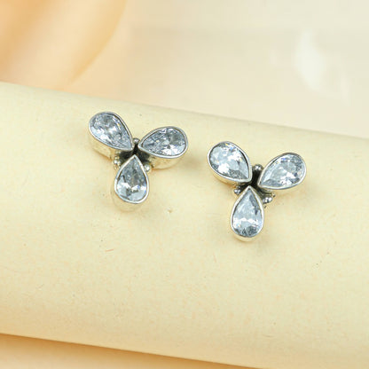 Ayushi Clover Stud Earrings | 925 silver